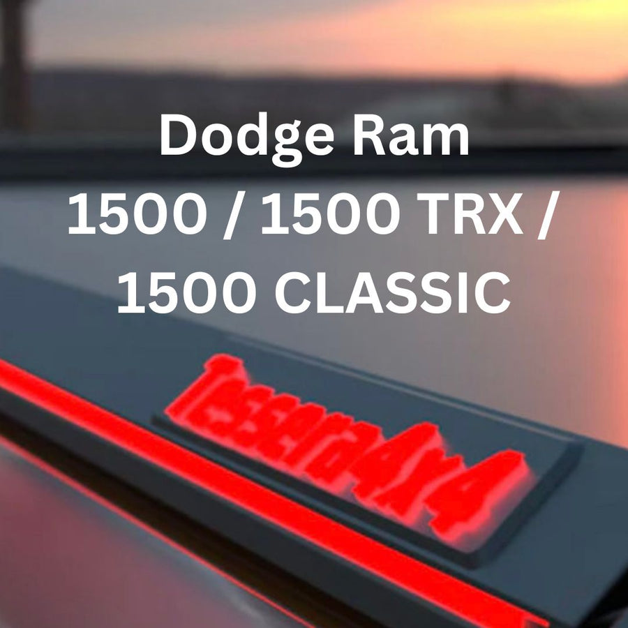 Pickuprollo Tessera Roll+ für Dodge Ram 1500 / 1500 TRX / 1500 CLASSIC – Laderaumabdeckung aus Aluminium, Schwarz Matt