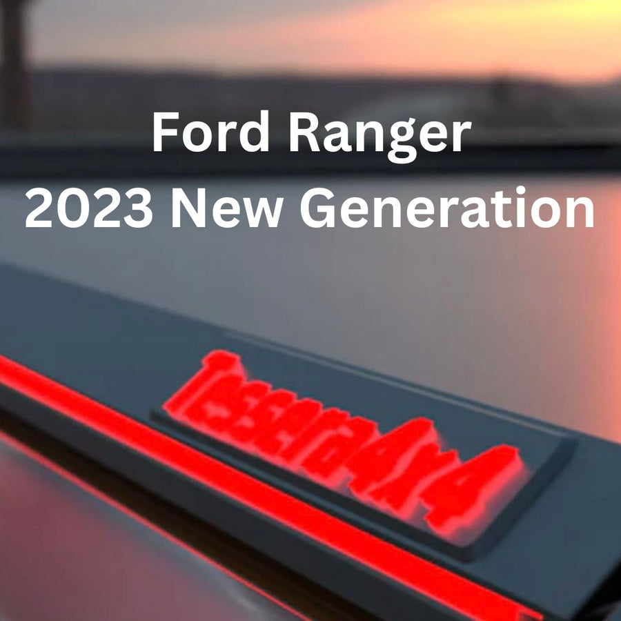 Pickuprollo Tessera Roll+ für Ford Ranger, 2023 (New Generation) – Laderaumabdeckung aus Aluminium, Schwarz Matt