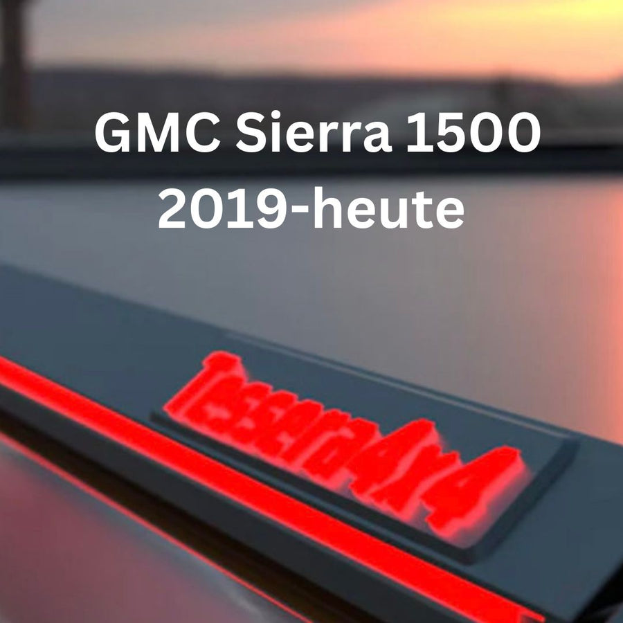 Pickuprollo Tessera Roll+ für GMC Sierra 1500, 2019-heute, Doppelkabine, Double Cab, Short Box, 5.8 ft – Laderaumabdeckung aus Aluminium, Schwarz Matt