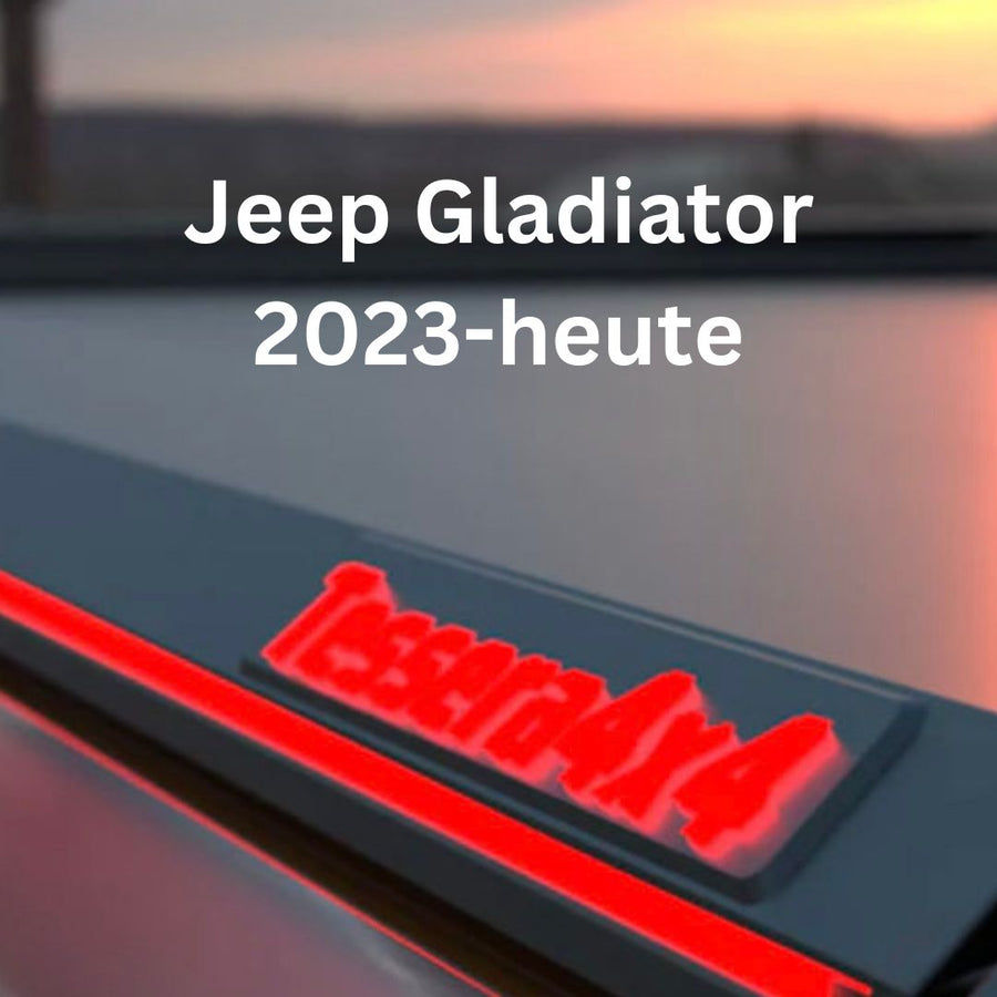 Pickuprollo Tessera Roll+ für Jeep Gladiator Doppelkabine ab 2020 – Laderaumabdeckung aus Aluminium, Schwarz Matt