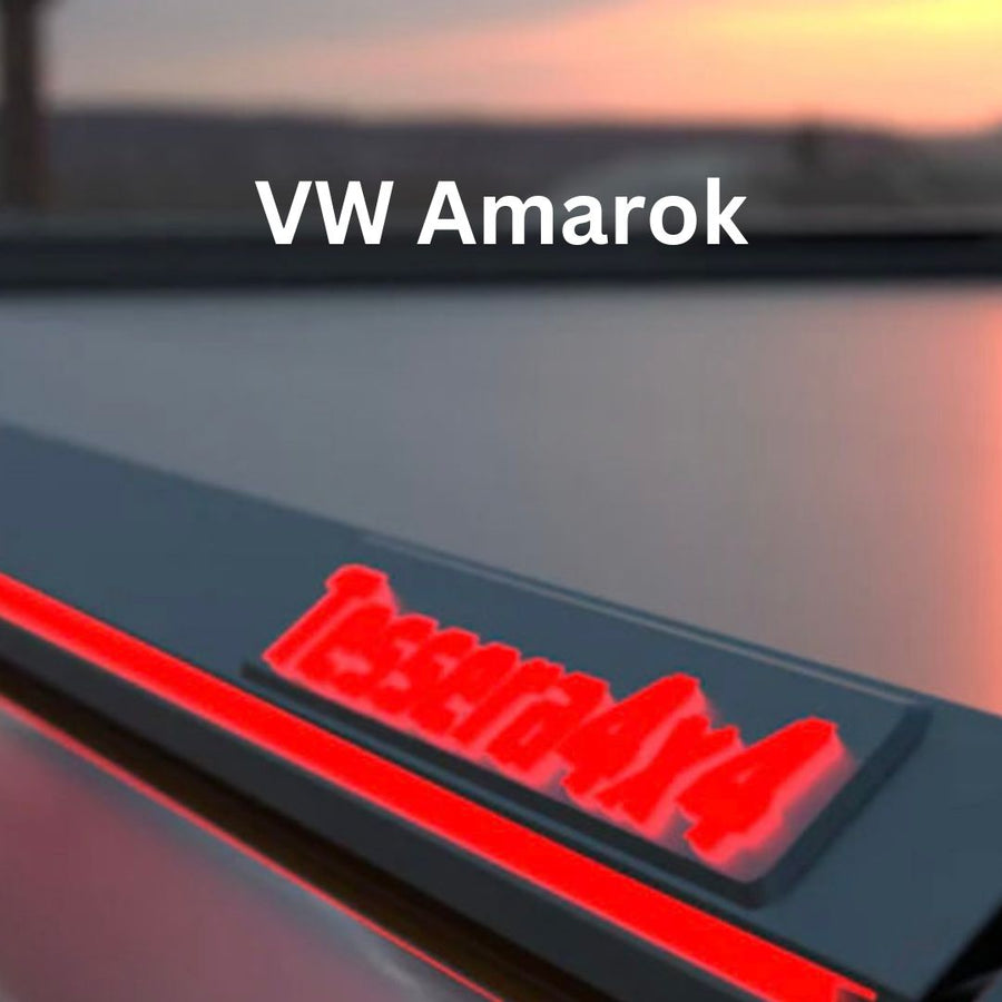 Pickuprollo Tessera Roll+ für VW Amarok – Laderaumabdeckung aus Aluminium, Schwarz Matt