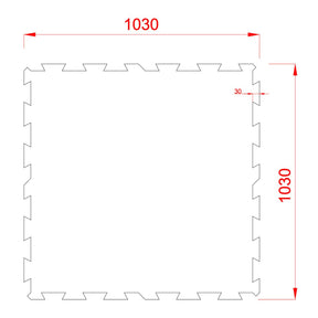 PIQUP® Sports Gummimatte Sportboden Stecksystem Puzzle – Premium Qualität