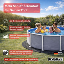 Poolunterlage rund aus Gummigranulat – Bautenschutzmatte für Pool, Whirlpool & Kinderpool