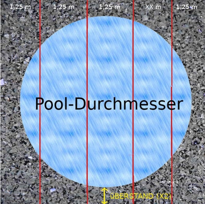 Poolmatte, Poolunterlage für rechteckige Pools
