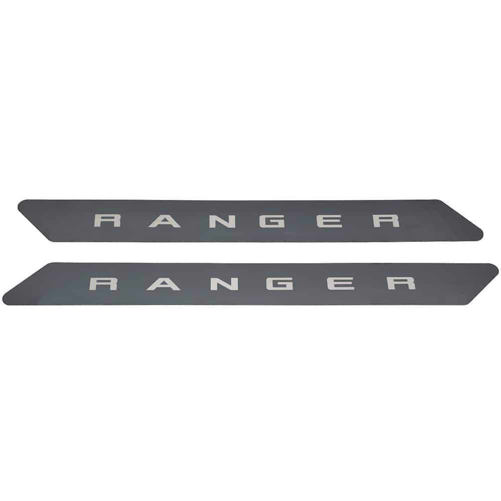 Putco Einstiegsleisten Ford Ranger Doppelkabine, 2019–heute – Edelstahl Black Platinum® mit graviertem RANGER-Logo