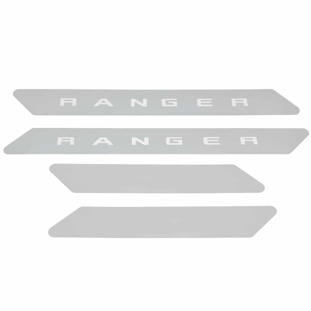Putco Einstiegsleisten Ford Ranger Doppelkabine, 2019–heute – Edelstahl poliert mit graviertem RANGER-Logo