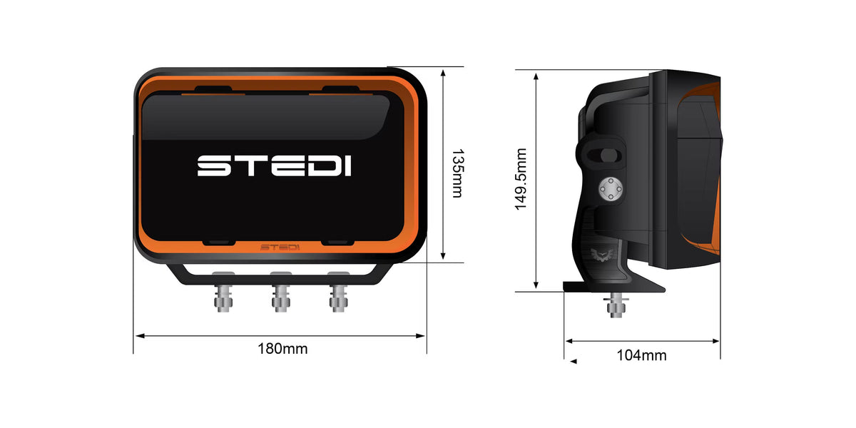 STEDI Quad EVO LED LED – Fernscheinwerfer (Side Module)