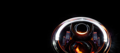 STEDI 7Inch Carbon LED Headlight – Black (5700K)