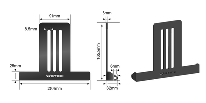 STEDI Dachträger Befestigung (2 Stück) für LED Micro V2 LED – Lightbar 7,8 Zoll (ARB, RhinoRack, uvm..)