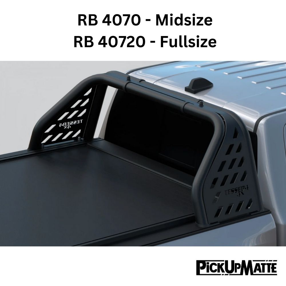 Überrollbügel Ø65mm passend für Tessera Pickuprollo Tessera Roll+ / Tessera SE Edelstahl silber oder schwarz