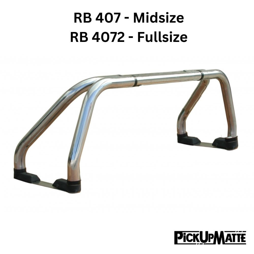 Überrollbügel Ø65mm passend für Tessera Pickuprollo Tessera Roll+ / Tessera SE Edelstahl silber oder schwarz