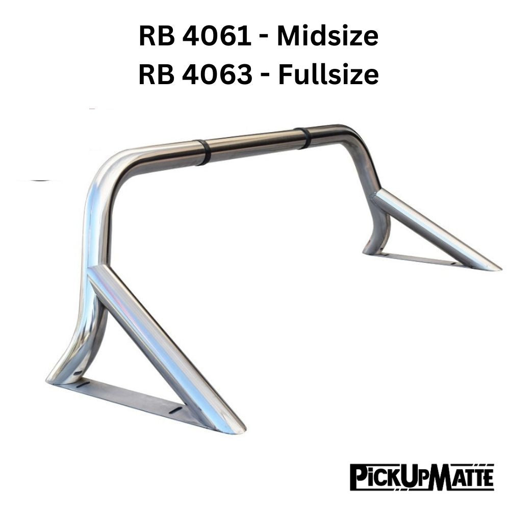 Überrollbügel Ø65mm passend für Tessera Pickuprollo Tessera Roll+ / Tessera SE Edelstahl silber oder schwarz