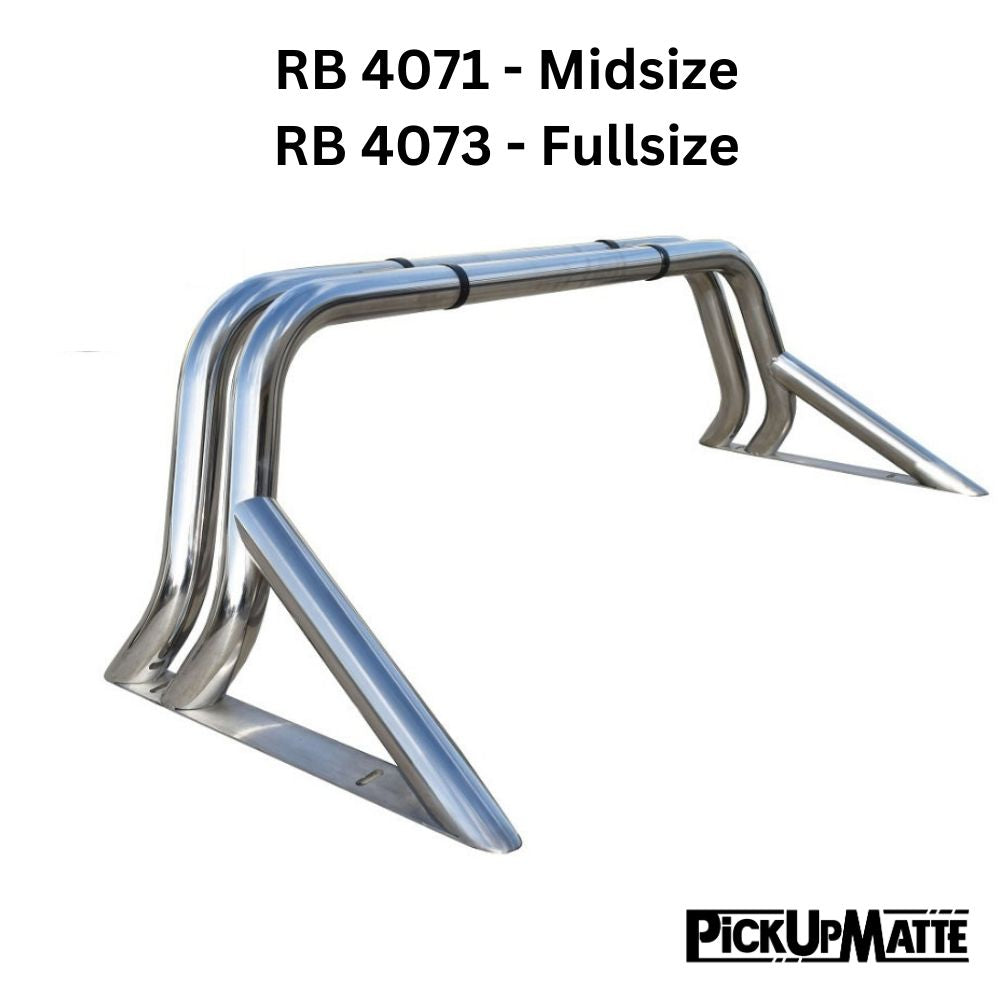 Überrollbügel Ø65mm passend für Tessera Pickuprollo Tessera Roll+ / Tessera SE Edelstahl silber oder schwarz