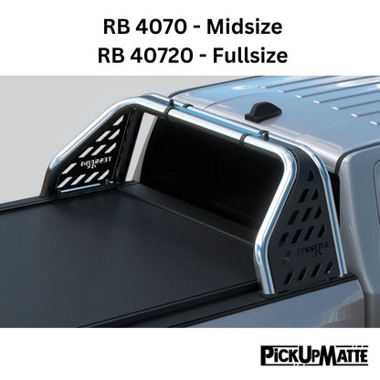 Überrollbügel Ø65mm passend für Tessera Pickuprollo Tessera Roll+ / Tessera SE Edelstahl silber oder schwarz