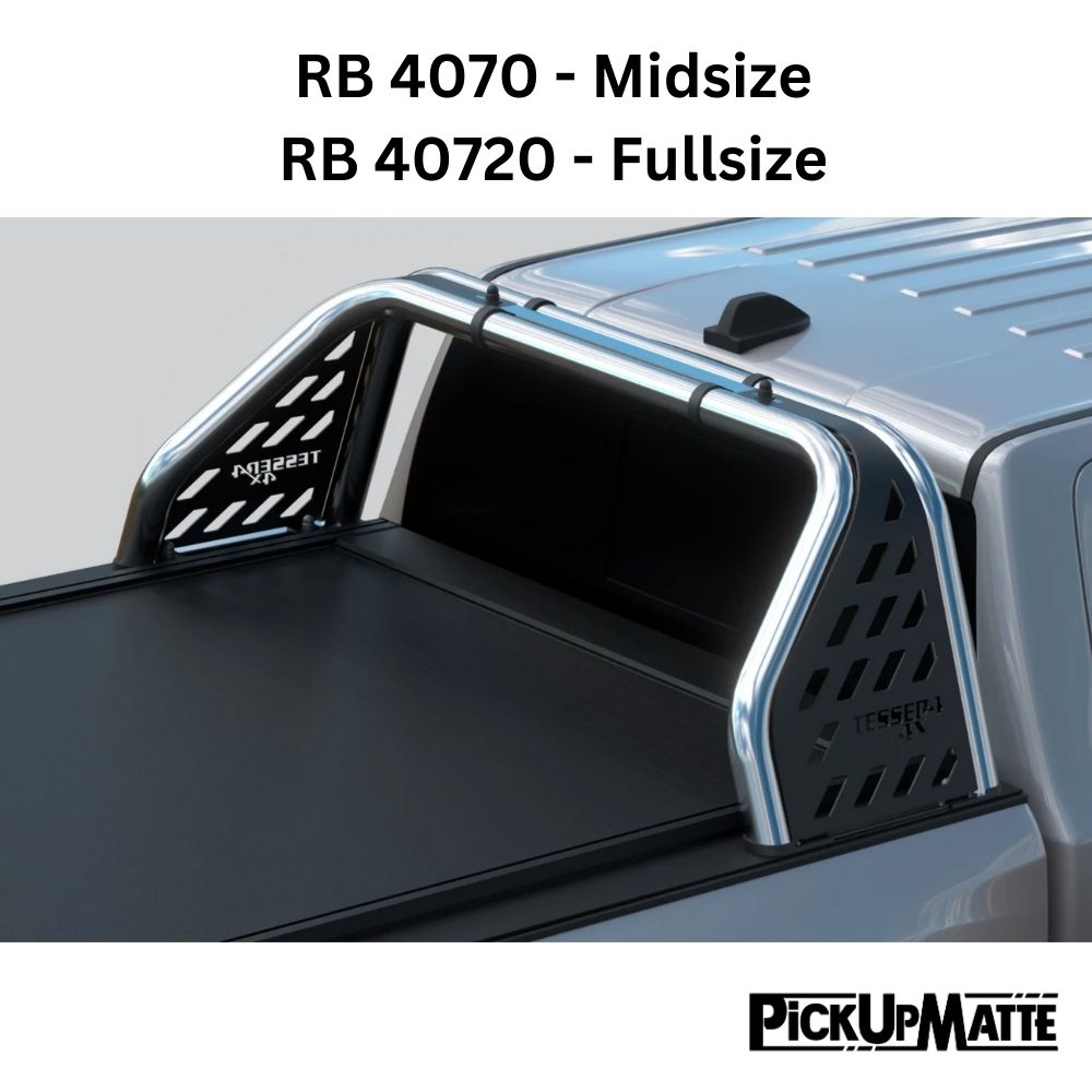 Überrollbügel Ø65mm passend für Tessera Pickuprollo Tessera Roll+ / Tessera SE Edelstahl silber oder schwarz