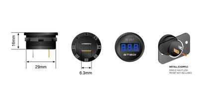 STEDI Single Volt Meter Monitor 4x4
