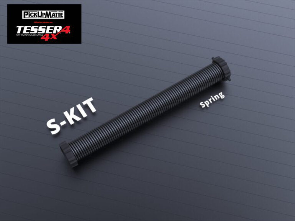 Pickuprollo Tessera Roll+ für GMC Canyon, CrewCab, Short Box, ab 2023 – Laderaumabdeckung aus Aluminium, Schwarz Matt