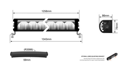 STEDI LED LED – Lightbar – ST2K Touch Curved – 50 Zoll