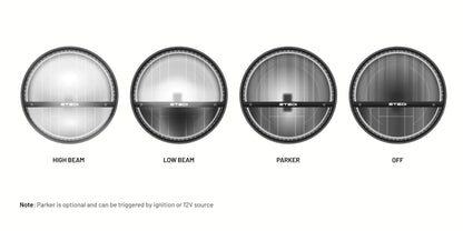 STEDI 7Inch Homage LED Headlight – Chrome (5700K)