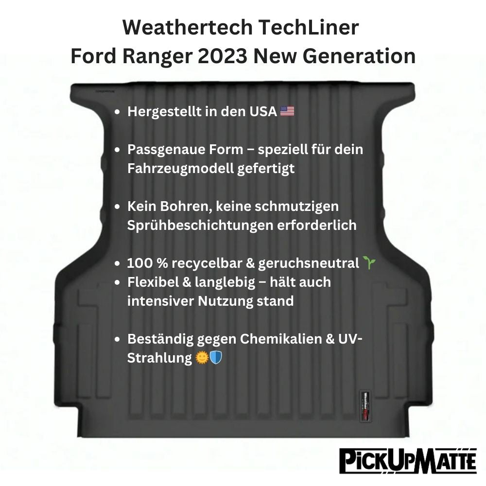 Weathertech TechLiner – Der ultimative Laderaumschutz für deinen Ford Ranger