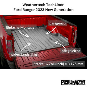 Weathertech TechLiner – Der ultimative Laderaumschutz für deinen Ford Ranger