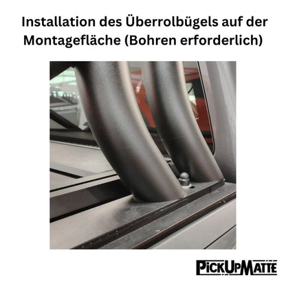 Überrollbügel Ø65mm passend für Tessera Pickuprollo Tessera Roll+ / Tessera SE Edelstahl silber oder schwarz