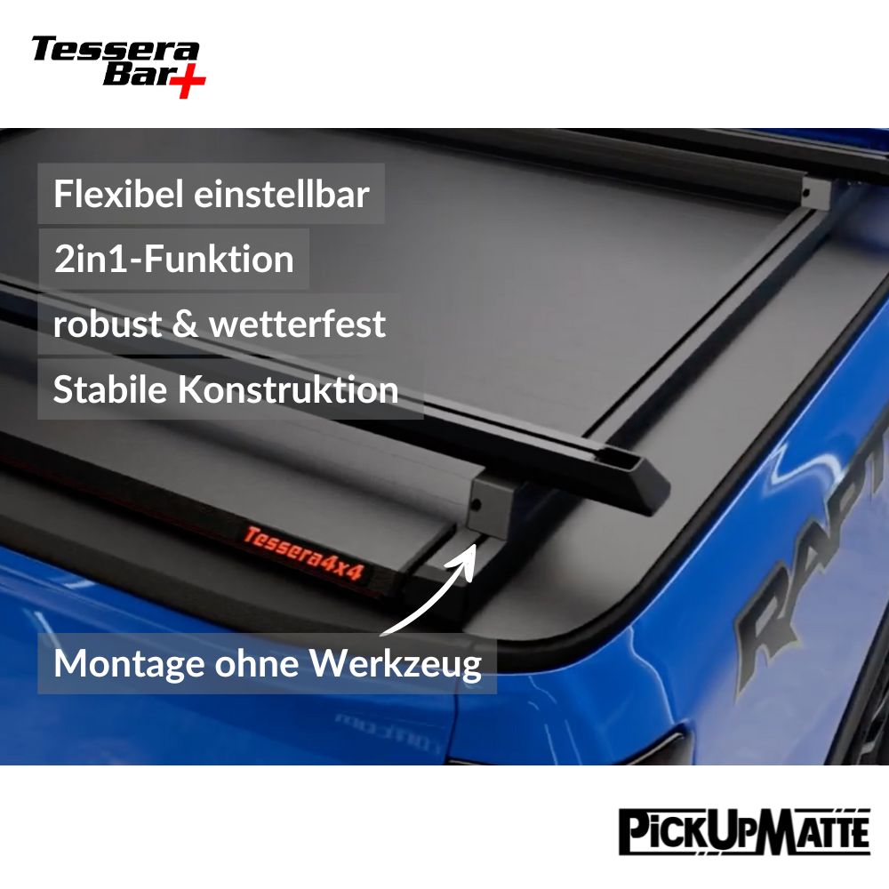 Tessera Bar+ 2-in-1 – Die beste Transportlösung für deinen Pickup!