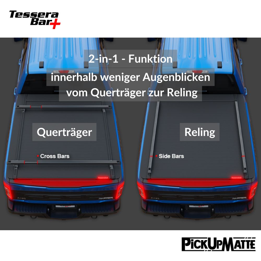 Tessera Bar+ 2-in-1 – Die beste Transportlösung für deinen Pickup!