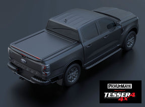 Laderaumabdeckung Tessera SE für FORD Ranger 2023 New Generation Doppelkabine schwarz matt