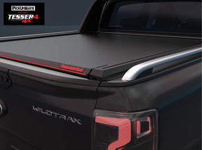 Laderaumabdeckung Tessera SE für FORD Ranger 2012-2022 Extrakabine schwarz matt