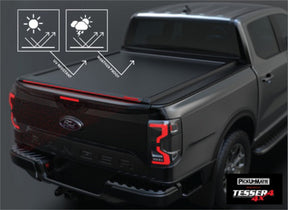 Laderaumrollo Tessera Rollo SE Jeep Gladiator, Doppelkabine, ab 2020, schwarz-matt