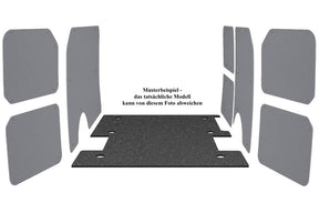 Antirutschmatte für Ford Courier, L1, Schiebetür rechts, Trenngitter, Frontantrieb, 2014-heute