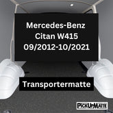 Antirutschmatte Mercedes Citan W415, 09/2012-10/2021 - Auswahl alle Modellvarianten