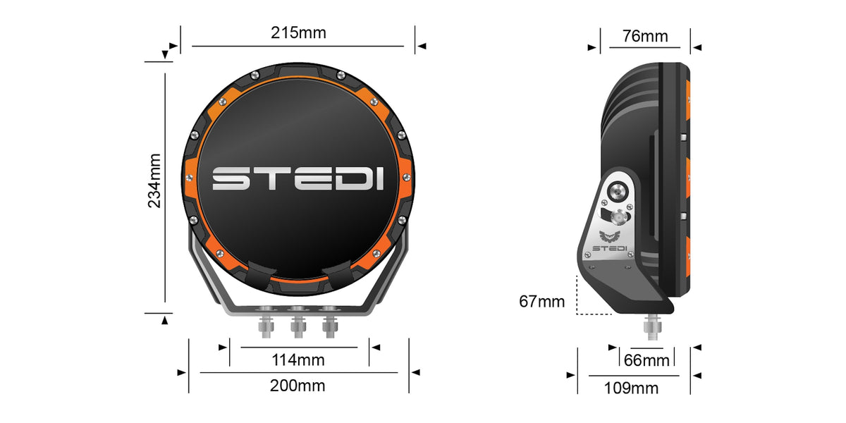 STEDI Type – X ™ PRO LED LED – Fernscheinwerfers (1 Stück)